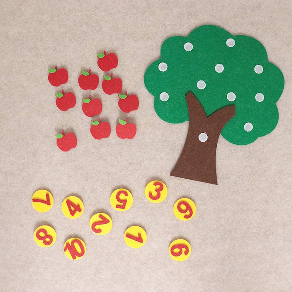 Hot Sale Counting Matching Math Felt Board Toys Baby Educational Toys