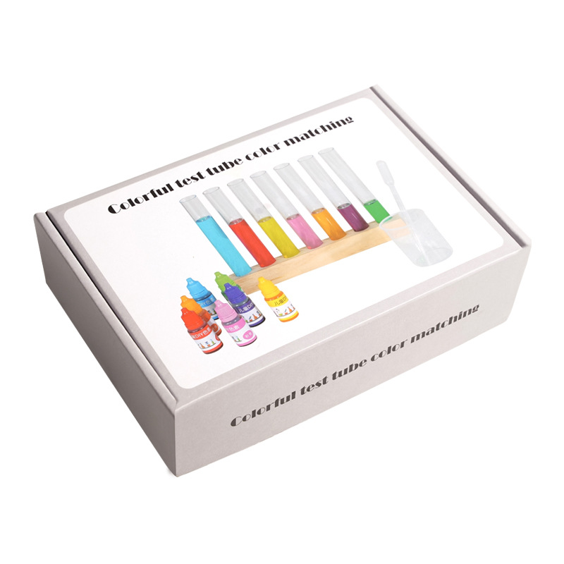 Young Kids' Colorful DIY Science Experiment Set Three Primary Wood Test Tube Stem Educational Musical Toy Cross-Border Teaching