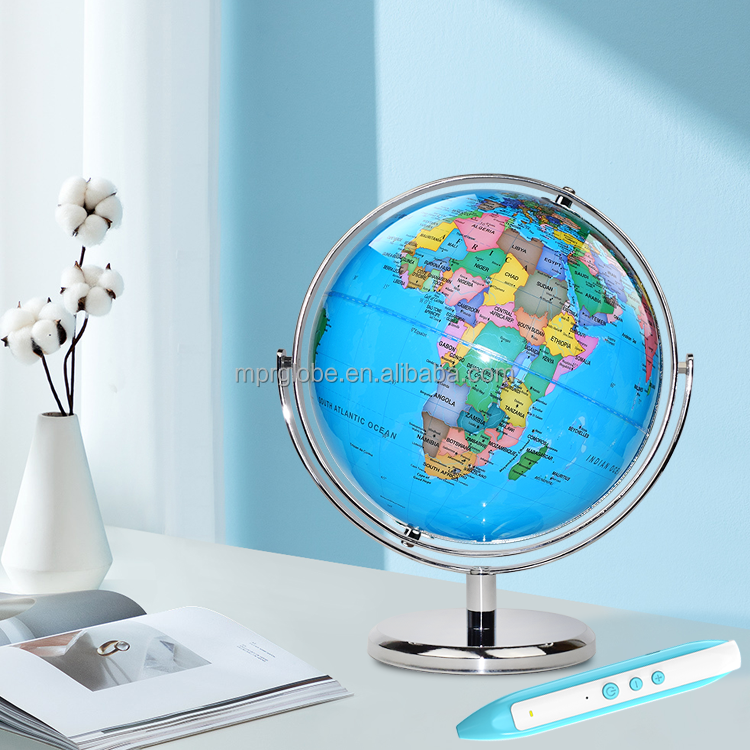 Learning Geography Toys with Talking Pen for Ages 4+ Kids Learning Interactive Globe