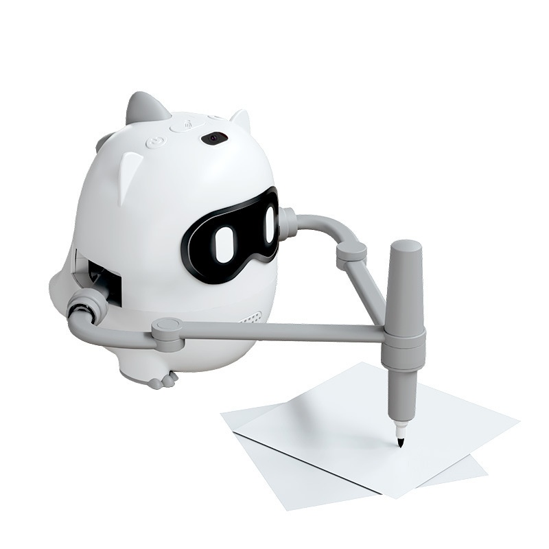 Cross-border Hot-selling Upgraded Drawing &amp; Painting Robot Educational Intelligent Toy For Toddlers Plastic Lithium Battery