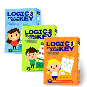 2026 Hot Selling Children's Logic Key Puzzle Game Toys Find the Correct Puzzle Game English Color Match Logical Key Magic Toy