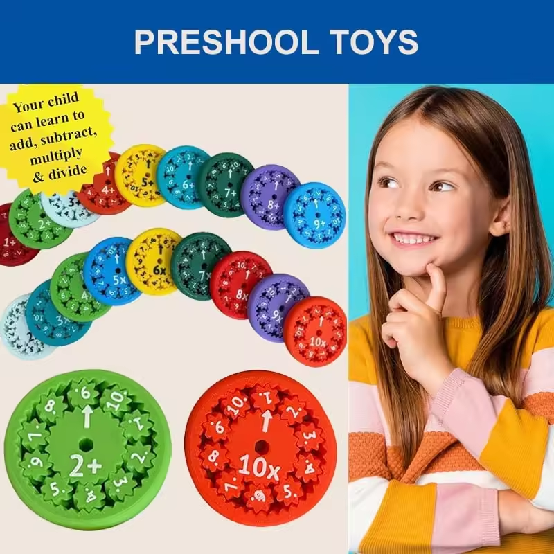 Fidget Spinners Math Toy Fact Math Fidget Spinner Learning Math Counting Toys Montessori Educational Toys