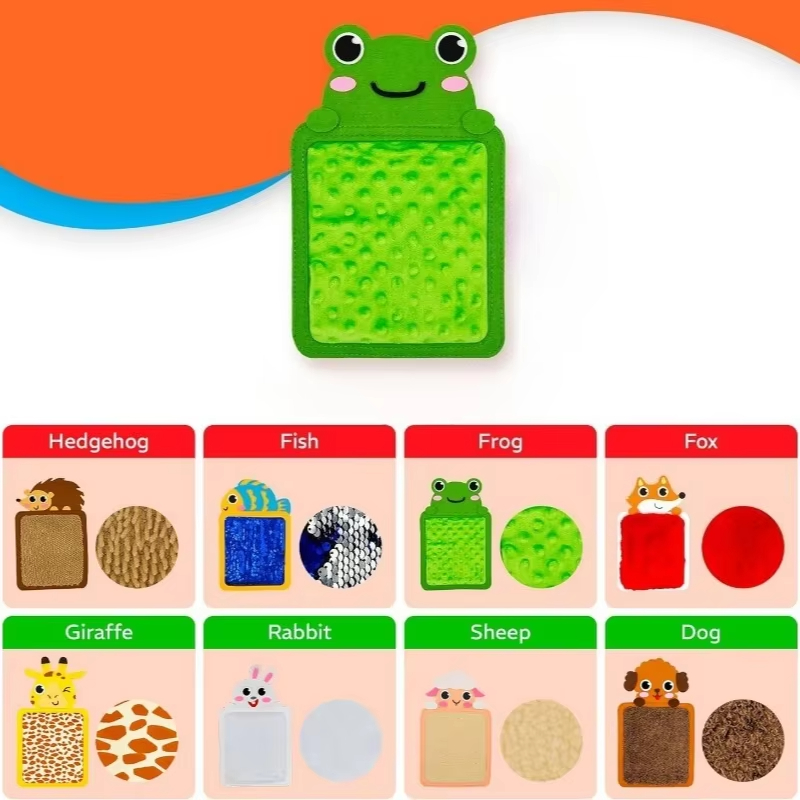 8pcs One Set Multi-functional Animal Sensory Pads, Montessori Sensory Toys for Children, Hand-eye Coordination Educational Toys