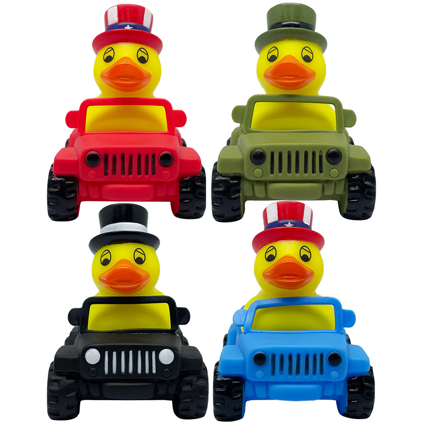 Mixed 32PCS Jeep Rubber Duck Assorted Bulk Wholesale Promotional Gift 32Pack Float Bath Toy
