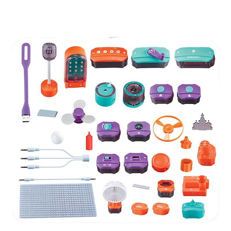 Programming Toy Science Educational Electronic Circuit Block Physics Electric Circuit Kit Kids STEM Toy Electronics Exploration