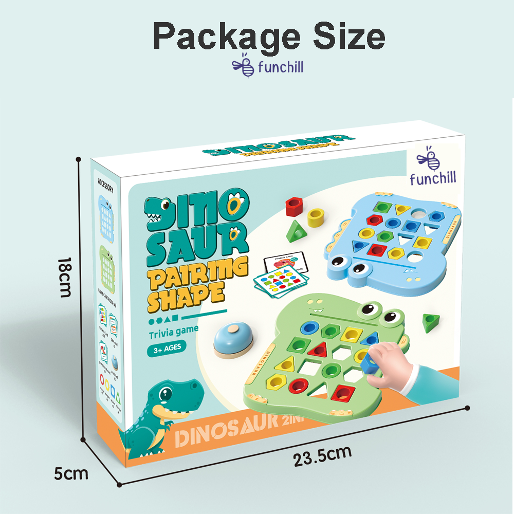 Early Childhood Educational Toys Color Matching Dinosaur Board Game Montessori Toys With 2 Modes