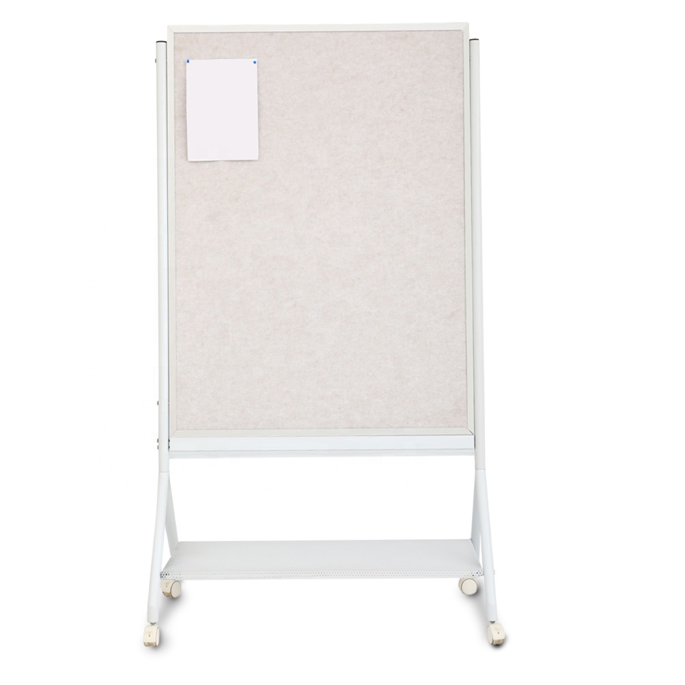 Wholesale High Quality Stainless Steel Frame Glass Dry Erase Board with Integrated Storage Shelf Durable for Office &amp; Classroom