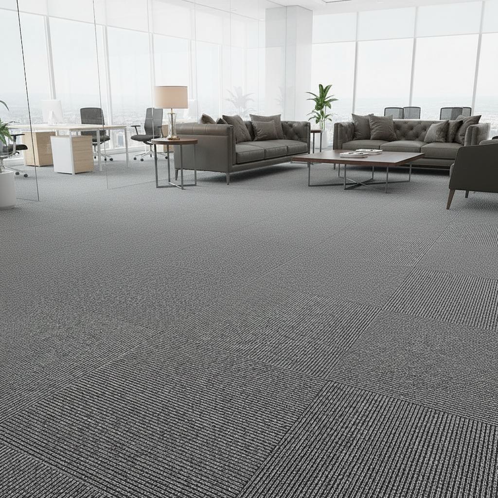 Anti Bacterial Carpet Tiles School Classroom PP Carpet Tiles Hygienic Stain Resistant Non Slip Floor Tiles for Educational Area