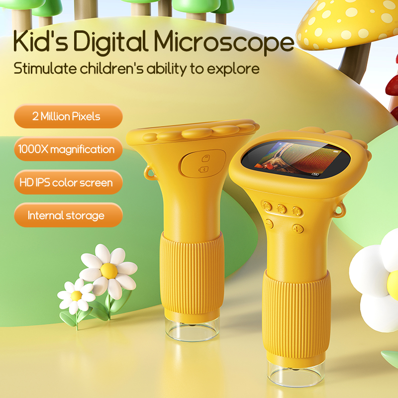 Nature Exploration Toys Educational STEM Kit Pocket Magnifier with Light for Science Discovery Children's Gifts Kid's Microscope