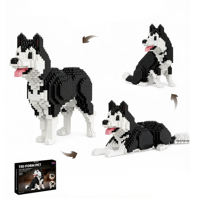 Balody Building Blocks Tri - Form Pet Dog Assemble Creative Building Set with Multiple Shapes for Kids
