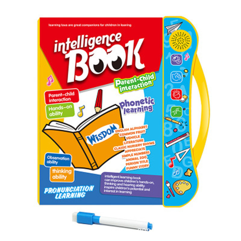 2022 Kids Intelligence Book English Letters Words Learning Language E-book Toddlers Preschool Educational Toys