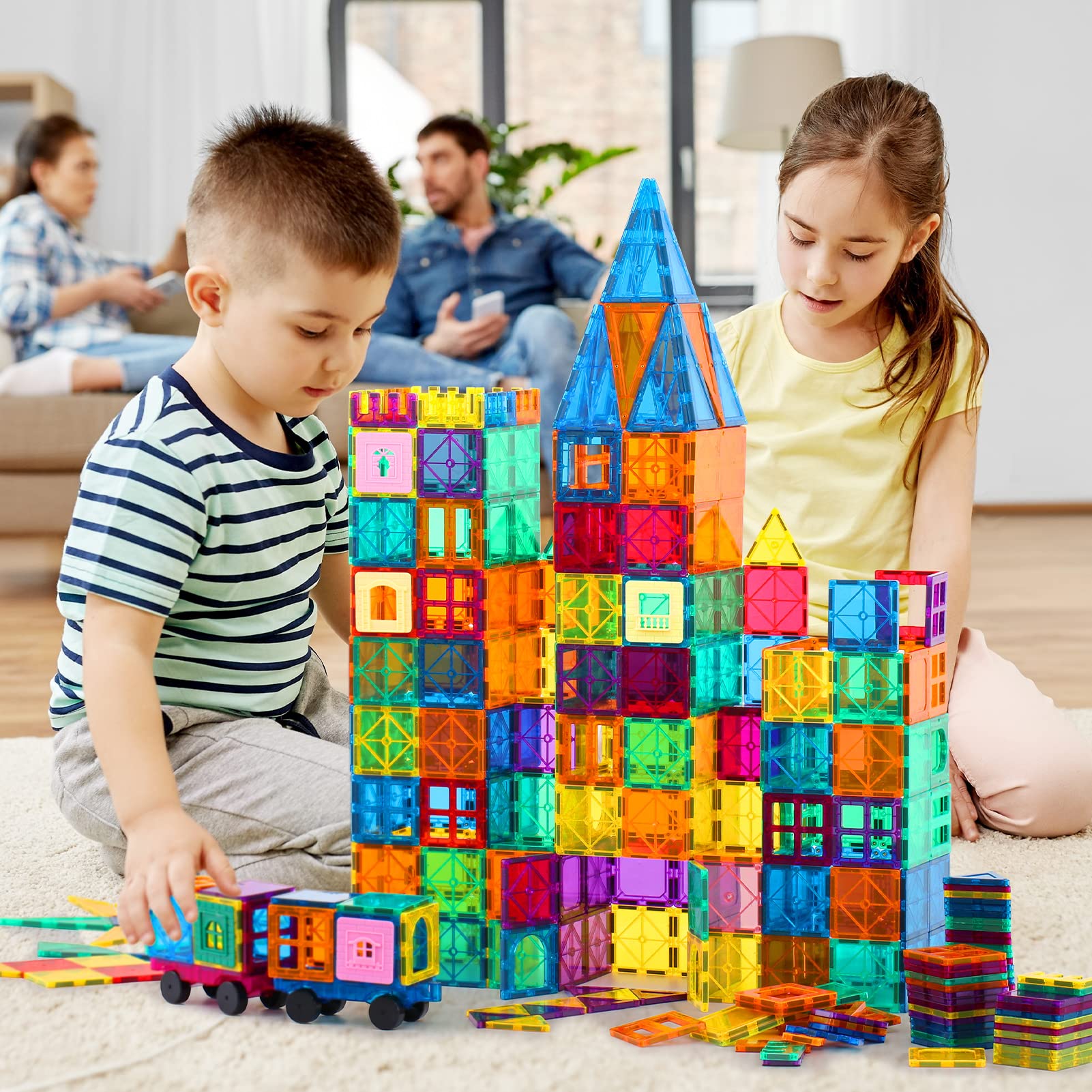 20pcs Cheap High Quality Children Educational Toys 3d Magnetic Building Blocks Tiles Toy Sets