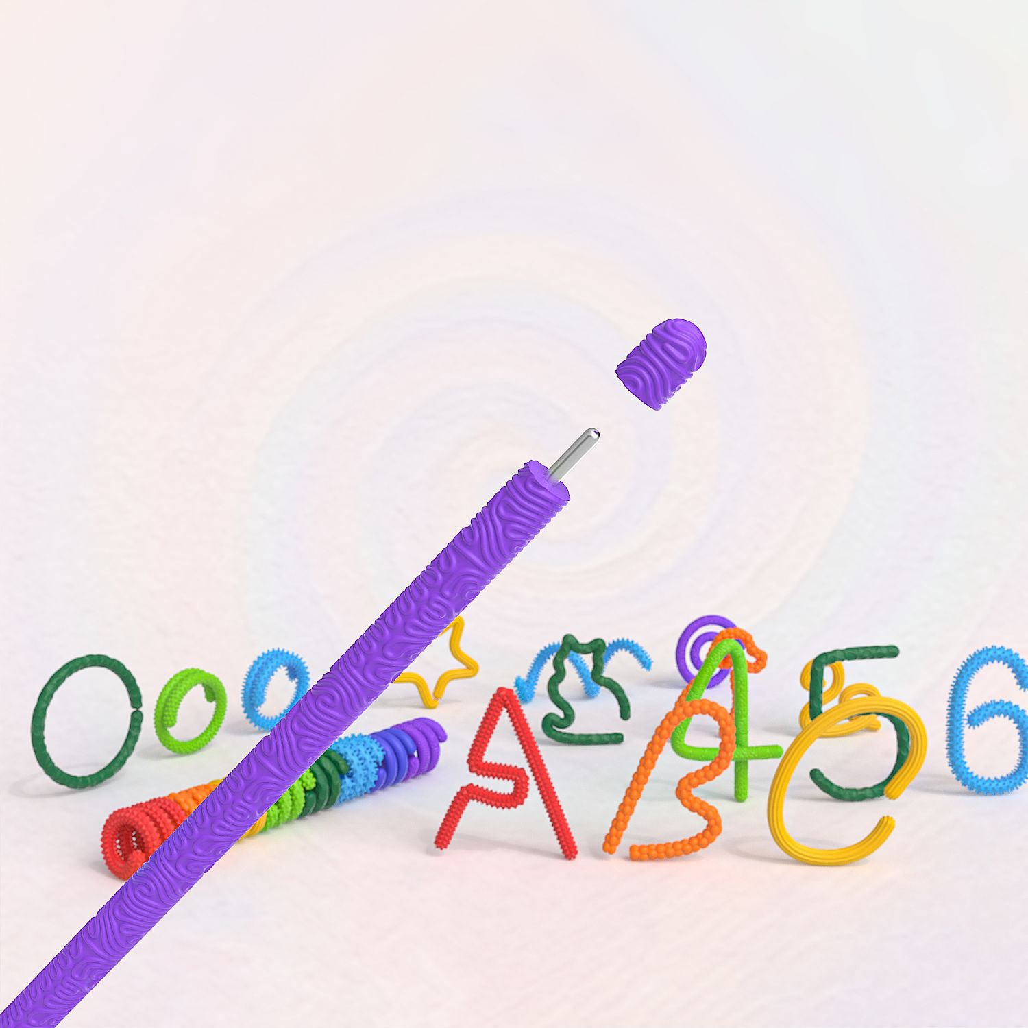Spinning Toy Hot-selling Silicone Sensory Twisty Strips Sticks Fidget Toys for Children Educational Stress Relief