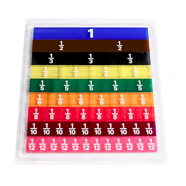 Educational Materials PLOMA Plastic Double-Sided Decimal Fraction Tiles-Teaching Durable &amp; Colorful 20x30cm 9 Colors Ages 5-13