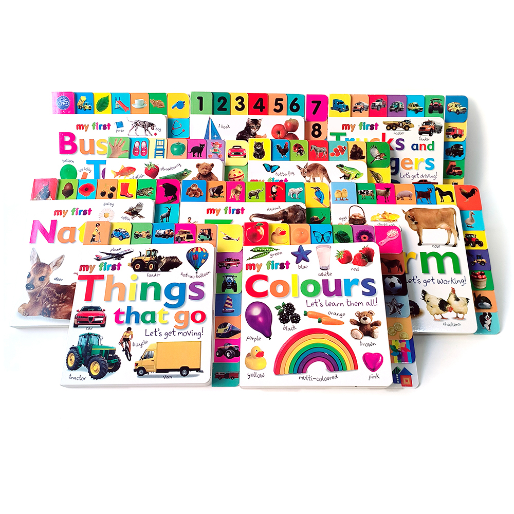 Eco-friendly Custom Book Printing Services Montessori Book Baby Gift Children's Board Book Set Print On Demand