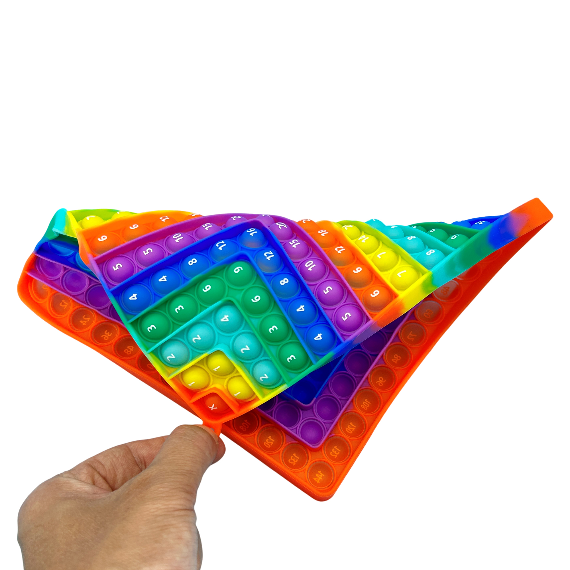 Wholesale Silicone Multiplication Board Games 12x12 Math Learning Push Pop Bubble Educational Fidget Toys ASTM/EN71/CE/CPC