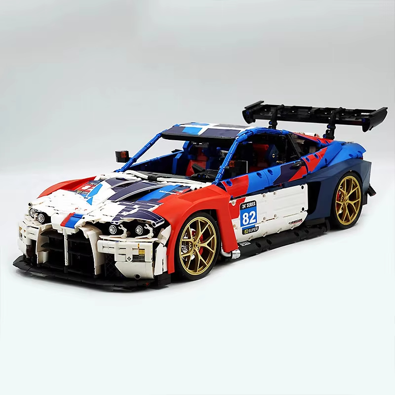 JD040 Technical M4 Car 1:8 Scale Supercar 76922 Racers Vehicles Model MOC-161785 Building Blocks Bricks Toy Birthday Gifts