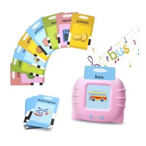 Dina's New Plastic Flash Cards for Preschoolers Educational Musical Words Insertion Kids' Language Learning Machine Toys