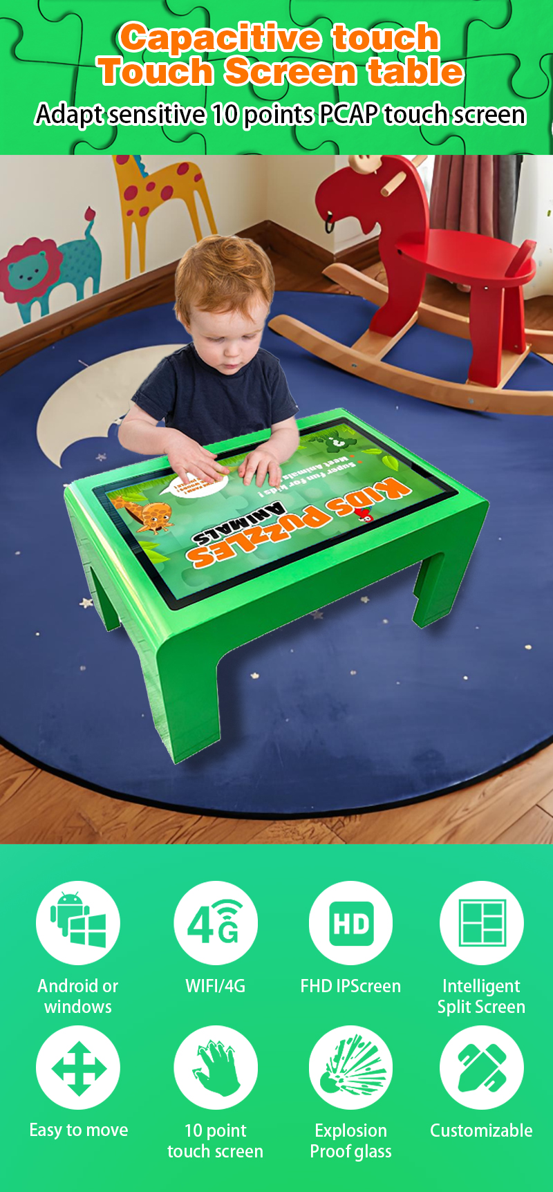 Smart touch table kids