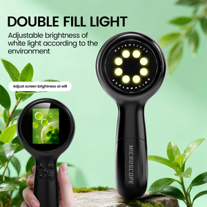 Mini Pocket Rechargeable Plastic Children's Handheld Digital Microscope 50x500X Kids STEM Educational Science Kit Birthday Gift