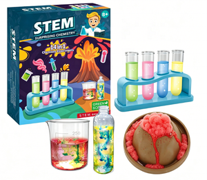 RTS STEM 14-in-1 Chemistry Kit for Kids Fun Science Experiments &amp; Hands-On Learning STEM Experiments Volcano &amp; Liquid Reactions