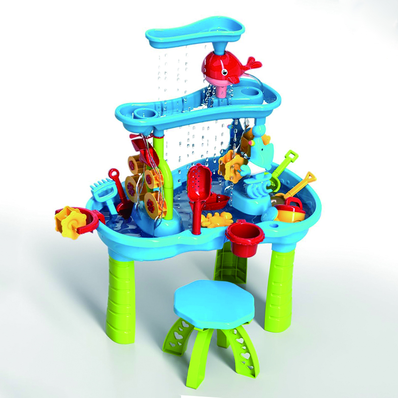 Summer Outdoor Playing Toy Water Table for Kids Children Beach Table Toy with Full Accessories