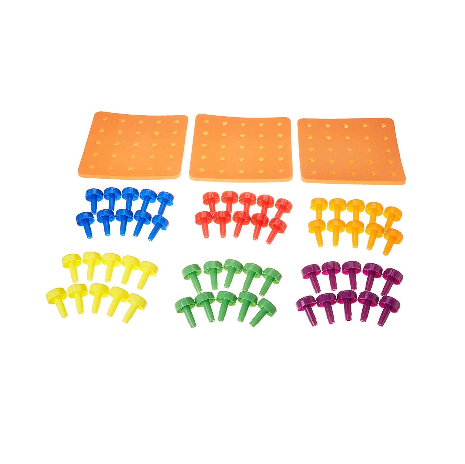 Toddler Peg Board Sensory Toys Montessori Toys for Toddlers Fine Motor Skills Educational Toys 30 Pieces Stackable Peg