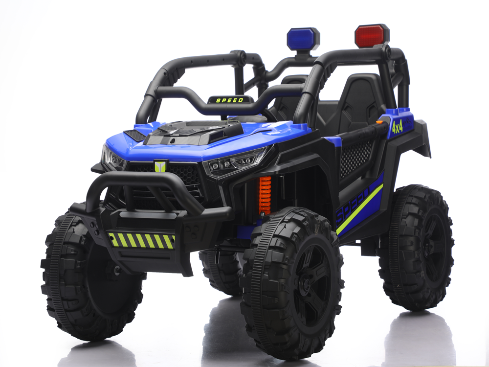 In-stock Huti Children's Electric Four-wheel Off-road Remote Control Ride-On Rocking Toy Car for Kids Unisex Plastic Ages 2-13