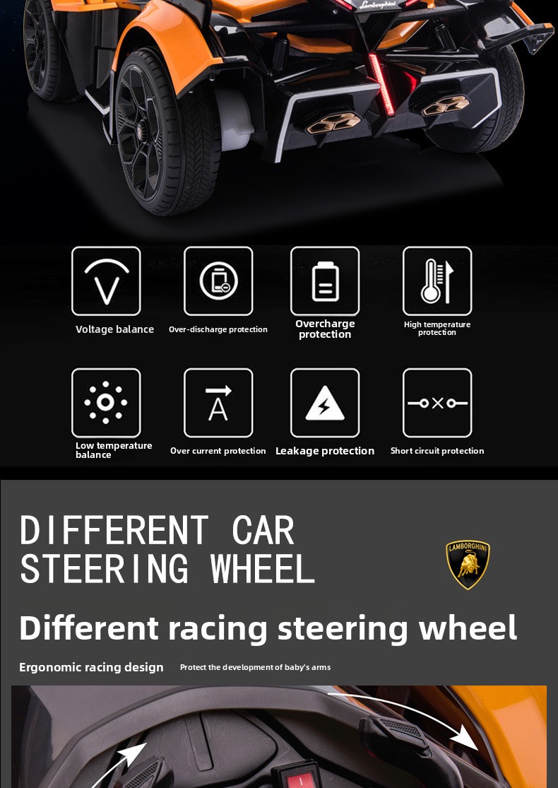 Kids Electric Sports Car Suspension System