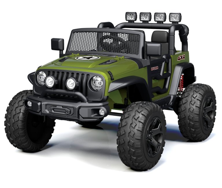 24V 4WD/2WD 4 X 4 Ride on Car, Battery Powered 2 Seater Kids Electric Vehicle Truck Toy Car W/Spring Suspension