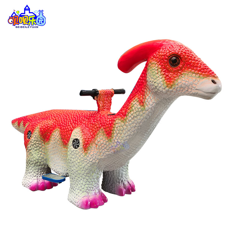 Customized Coin-operated Dinosaur Ride on Vehicle Game Machine with English Support for Commercial Amusement Parks and 1 Player