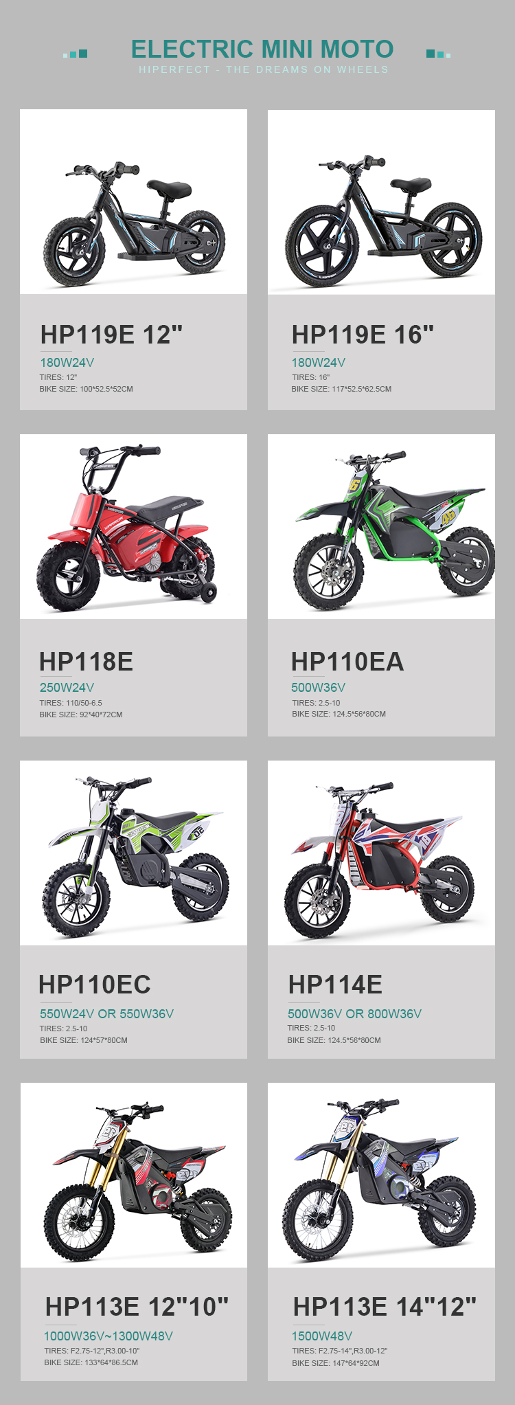 Kids Mini Balance Bike Models