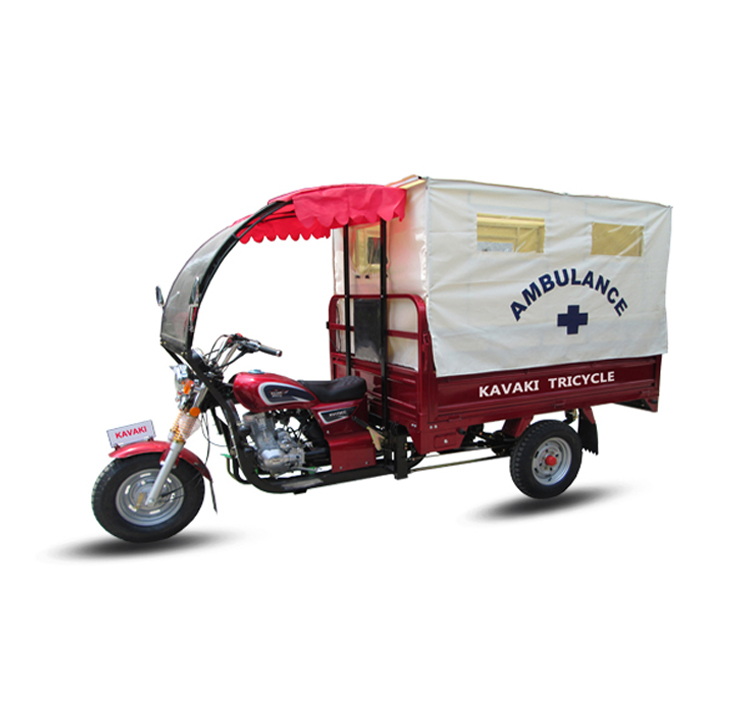 KAVAKI White Ambulance Car Price Reverse Trike Motorcycles / Adult Electric Tricycle for Sales