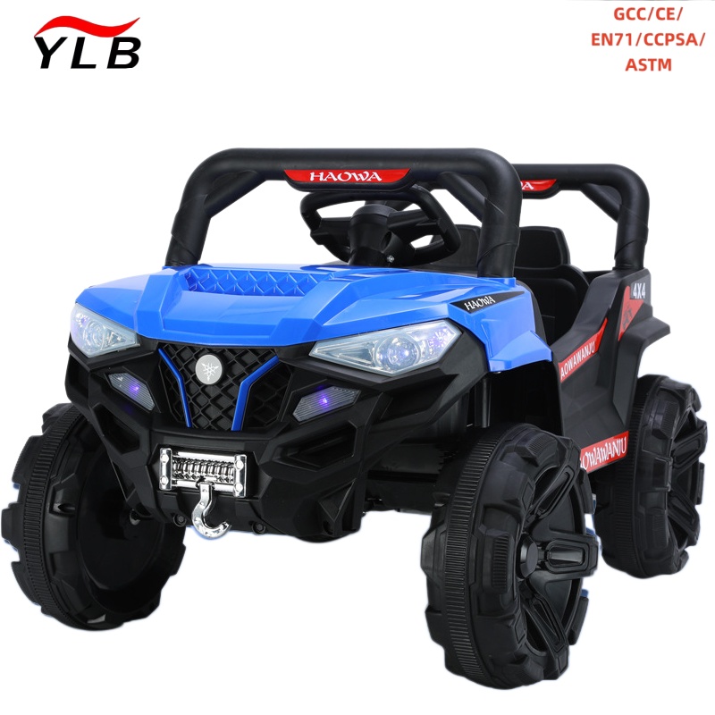 New Children's Electric Car with Remote Control Can Sit Large Four-wheel Charging Off-road Vehicle