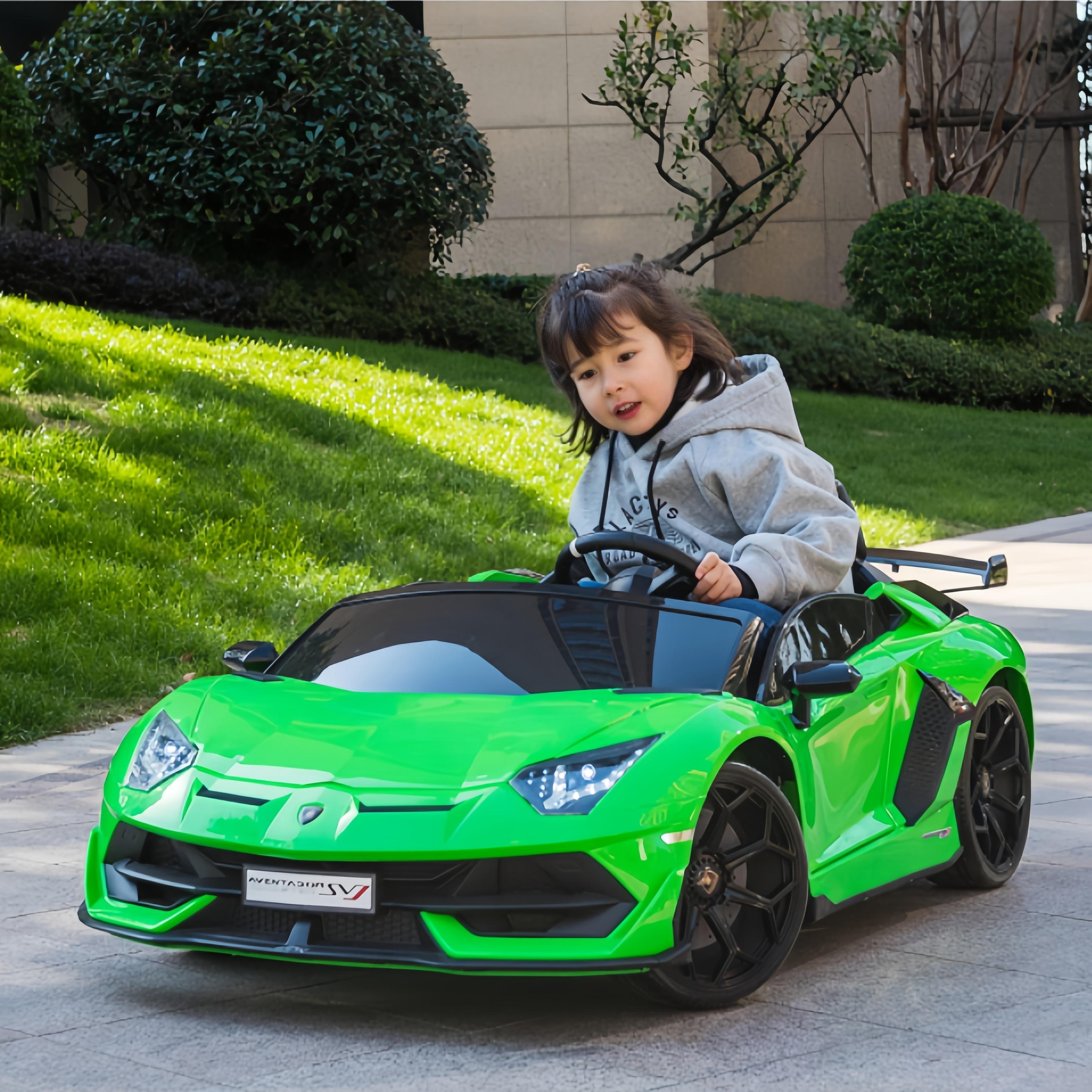Lamborghini Aventador SVJ 24V Battery Vehicle 2 Seats Big Kids Ride-on Cars Licensed Ride on Car Children Electric Ride on Car