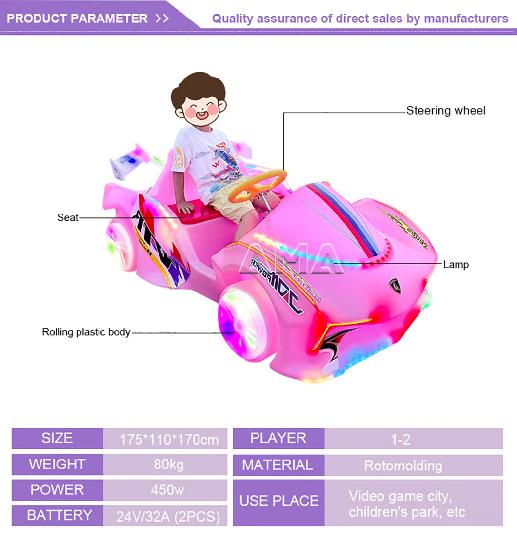 Children and Adults Riding Remote Control Bumper Car