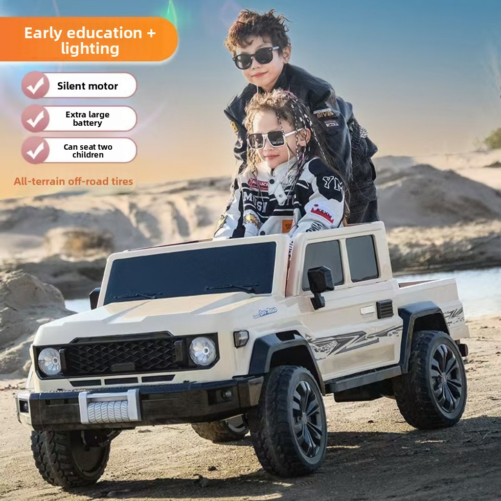 TikTok Hot Selling Kids Ride-On Car 24V Electric Toy Car with LED Lights Music Factory Direct for Global Buyers with Custom Logo