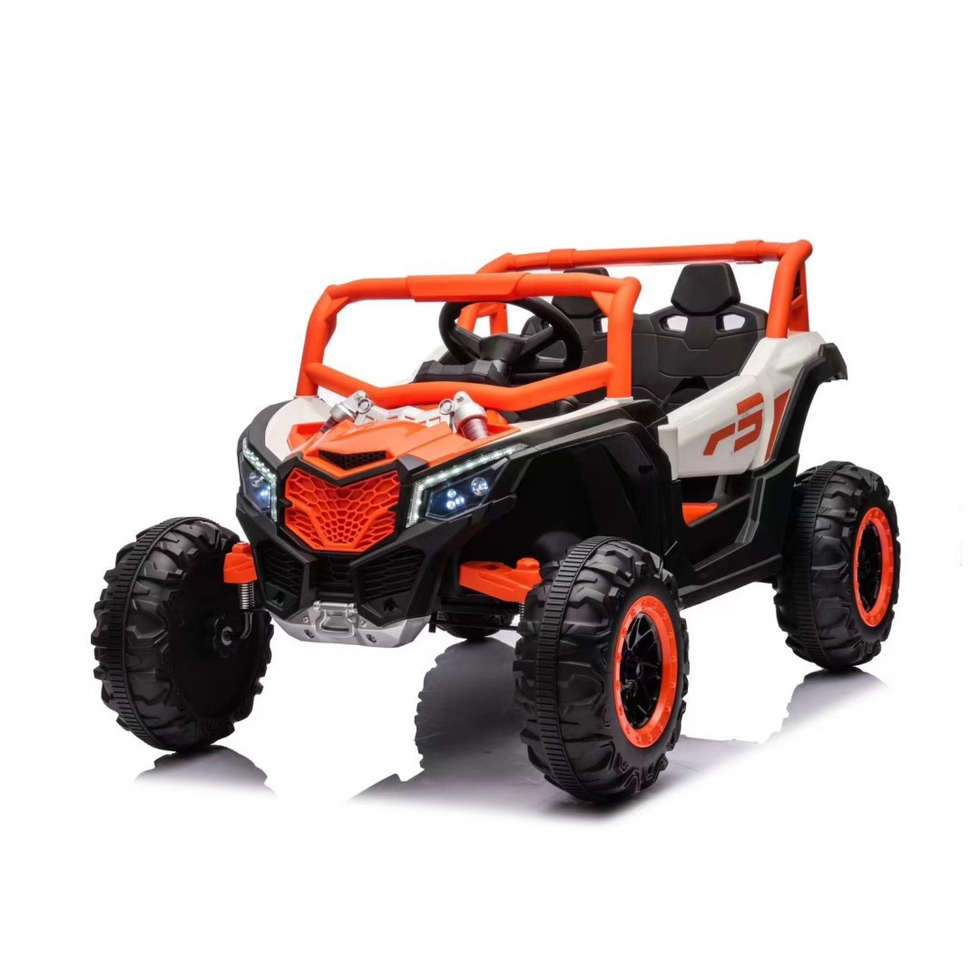 New Model Electric Off-Road Four-Wheel ABS Plastic Ride-On Kids' Car Remote-Control Toy Battery for Boys Girls Aged 2-4 Years