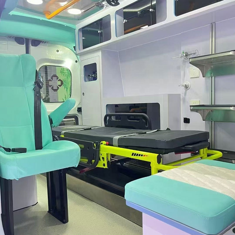 Export 1VEC0 Pure Electric Emergency Vehicle Ward Type Ambulance Van Truck with Basic Life Support