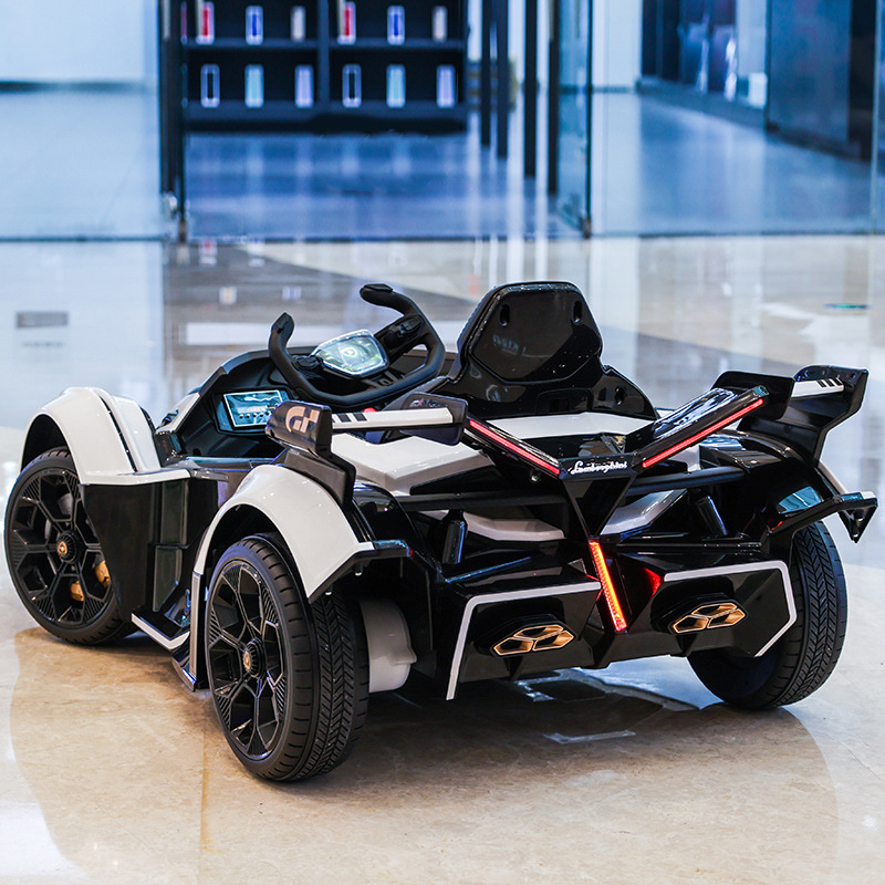 BAB WAY Licensed Style 12V Kids Electric Sports Car Dual Drive with 2.4G Remote Control DDP Shipping for Boys Girls