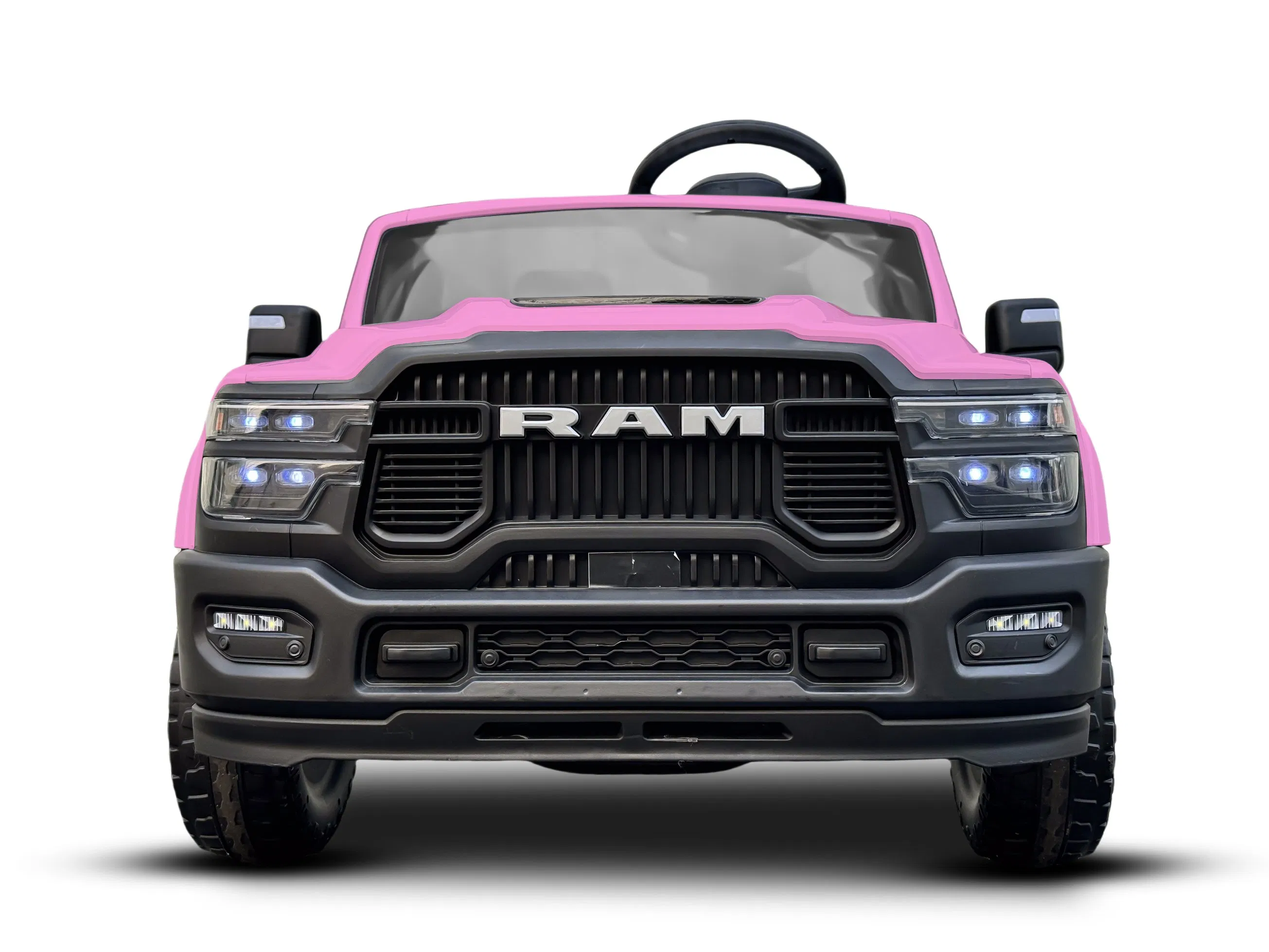 Licensed Dodge RAM Kids Ride-on Truck 12V Battery Powered Electric Car with Remote Control-Pink
