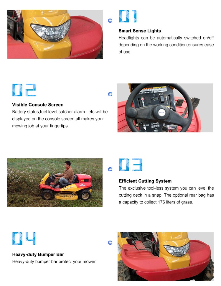 Robin Engine Agriculture Ride on Lawn Mower / Lawn Tractor