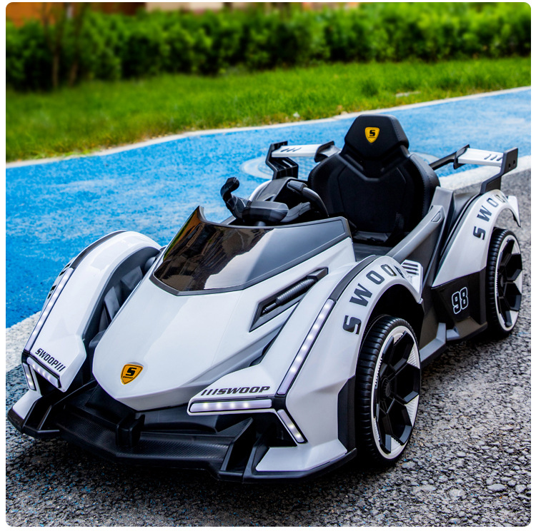 Hot Sale Kids Dual Drive Electric Ride-On Car ABS Material Battery Powered Outdoor Use