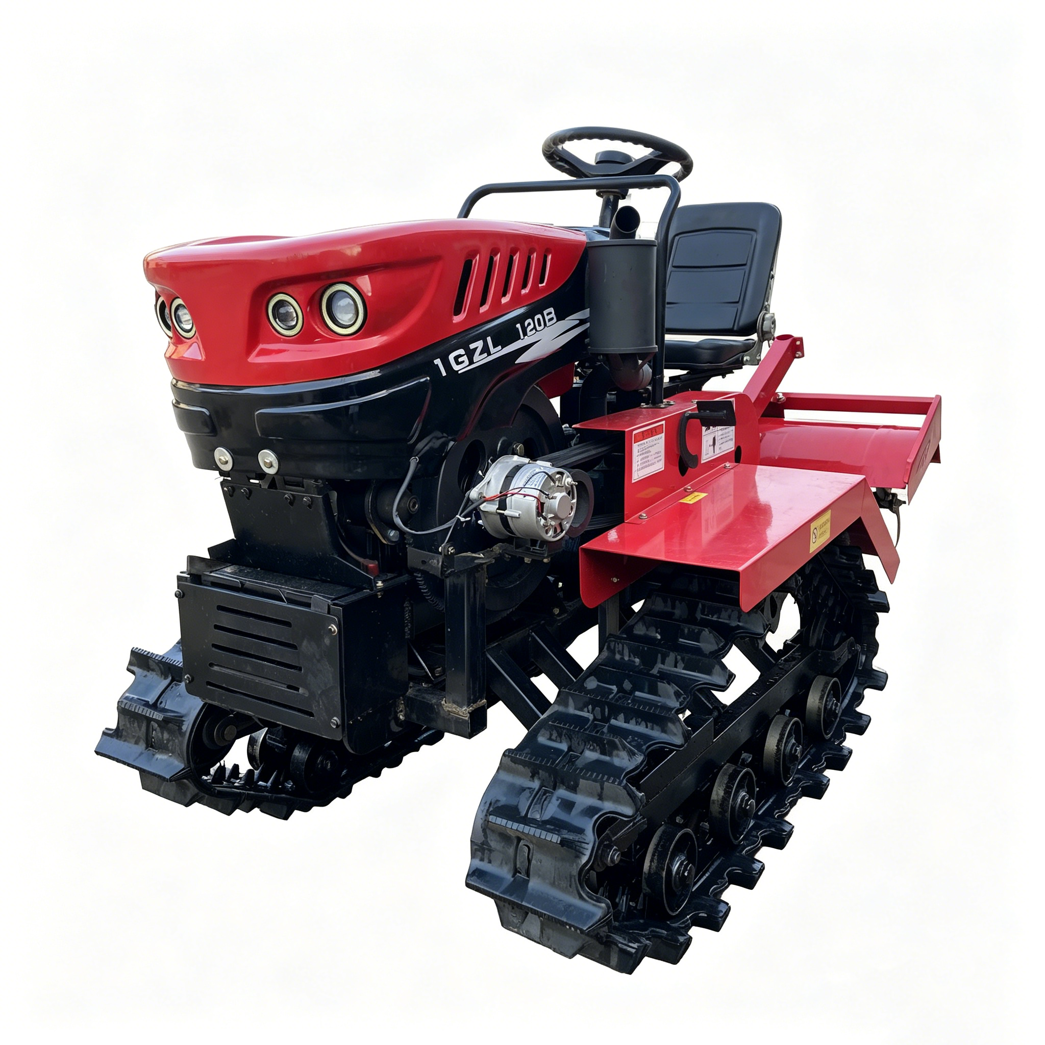 High Efficiency 35HP Ride-on Crawler Tractor Both for Paddy Field and Hilly Dry Farmland