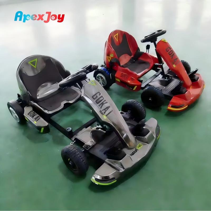 ApexJoy NOVA Twist 500W Dual Motor Kids Electric Go Kart 20km/h Extendable Drift Racing 36V Lithium Amusement Ride on Car Sales