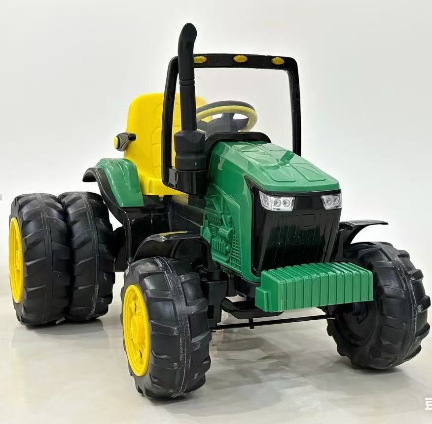 New Style 12V Electric Ride-On Cartractor Truck for Kids &amp; Toddlers Battery-Powered Plastic Cultiva Toys Music Unisex 2-7 Years
