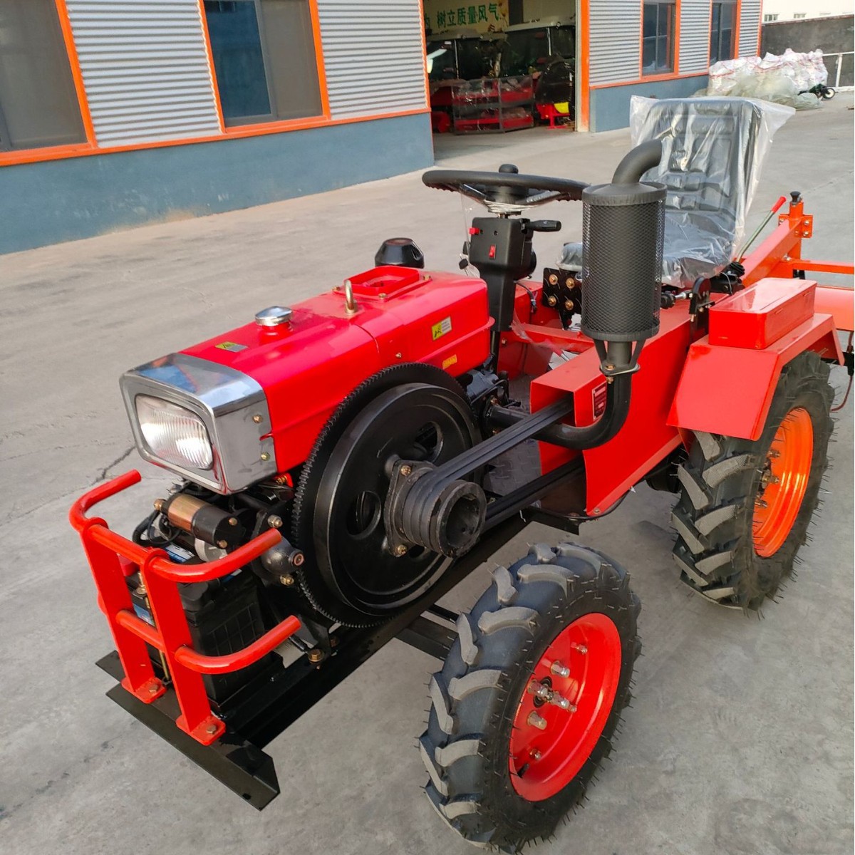 Wholesale Compact Multipurpose Farming Ride on Tractor 4 Wheel Diesel Power Cultivating Tractor for Household Farming