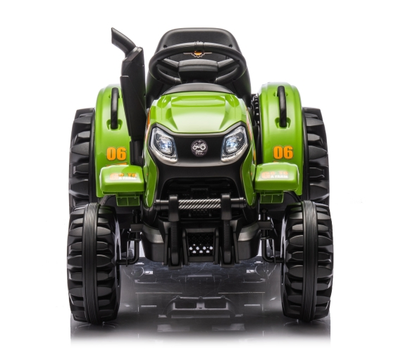 24V Ride on Toy Electric Tractor with Trailer, Kids Electric Vehicle