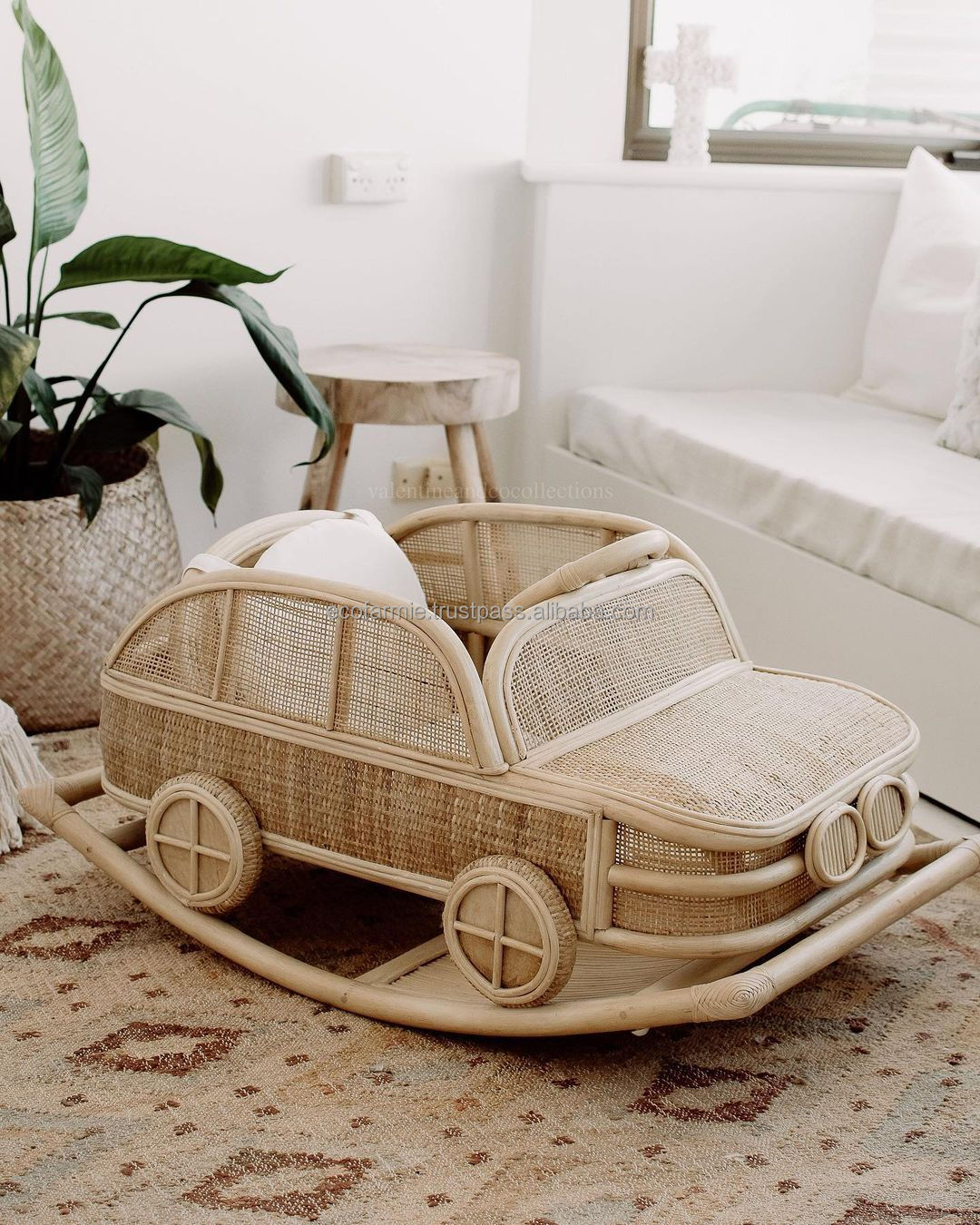 Rattan Car Rocker Weaving Detail 1