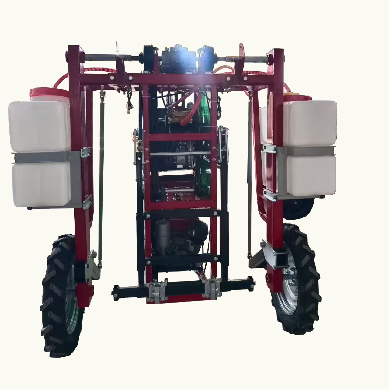 Multifunctional Self-propelled Ride-On Three-Wheel Crop Fertilizing and Spraying Vehicle with Engine and Long Service Life